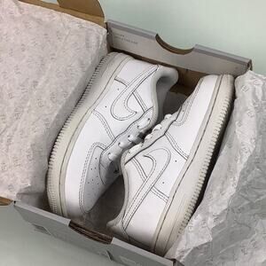 Nike Force 1 (TD) white white Low Tops size 10C toddler EUC